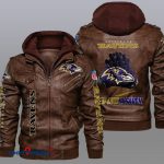 Baltimore Ravens Leather Hood Jacket - XX051390