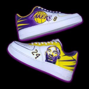 Kobe Bryant LAL AF1 Sneaker, Gift For Fan - XX240401