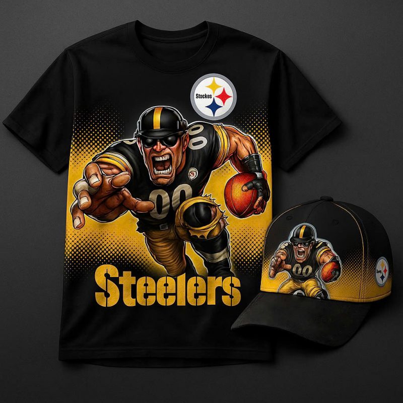 Pittsburgh Steelers T-Shirt & Cap Set - XX130525