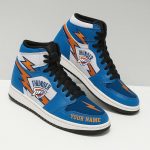 Oklahoma City Thunder AJ1 Hightop Sneaker Shoes - XX230502