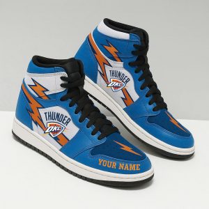 Oklahoma City Thunder AJ1 Hightop Sneaker Shoes - XX230502