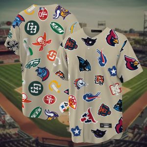 All Team NFL Logo Custom Baseball Jersey - NL231725